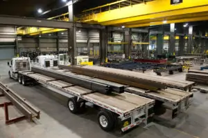 overview of inframetals trucks loading